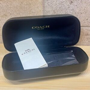 NWT Coach Black Sun/Eyeglass Case w/accessories
